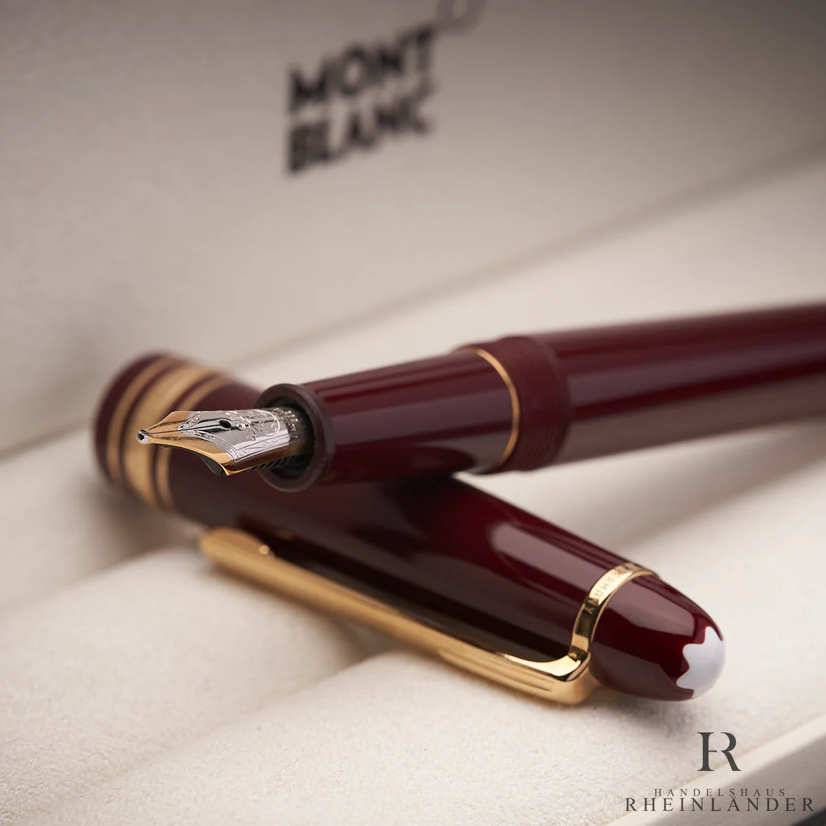 Montblanc Meisterstück Classique Bordeaux No 145 Chopin Füllfederhalter ID 1526 - Image 5