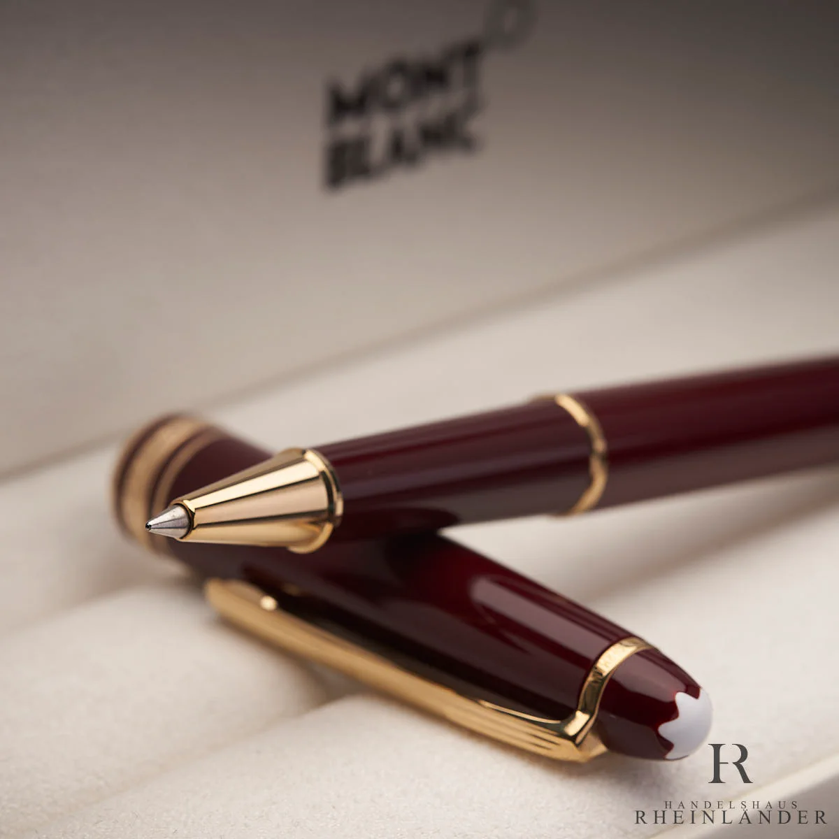 Montblanc Meisterstück Classique Bordeaux No 163 Rollerball Finliner ID 13651 - Image 4
