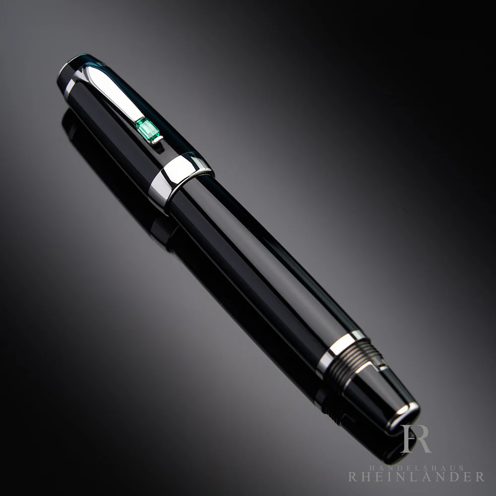 Montblanc Boheme Vert Platinum Line Fountain Pen Füllfederhalter ID 36535 OVP - Image 2