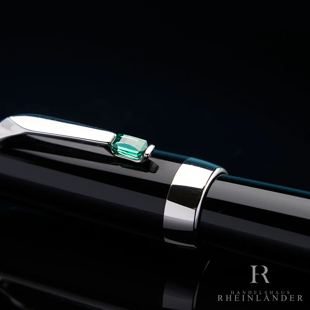 Montblanc Boheme Vert Platinum Line Fountain Pen Füllfederhalter ID 36535 OVP - Image 5
