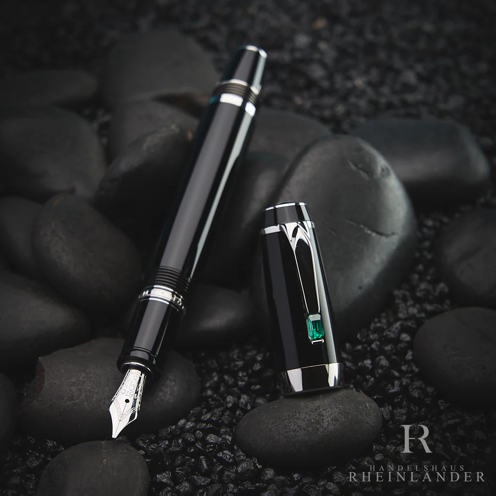 Montblanc Boheme Vert Platinum Line Fountain Pen Füllfederhalter ID 36535 OVP - Image 7