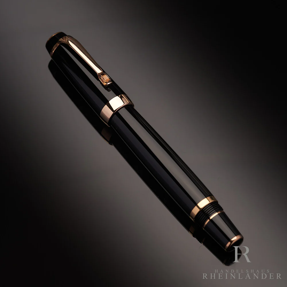 Montblanc Boheme Marron Line Rollerball Fineliner Edelharz Schwarz ID 38265 OVP - Image 2