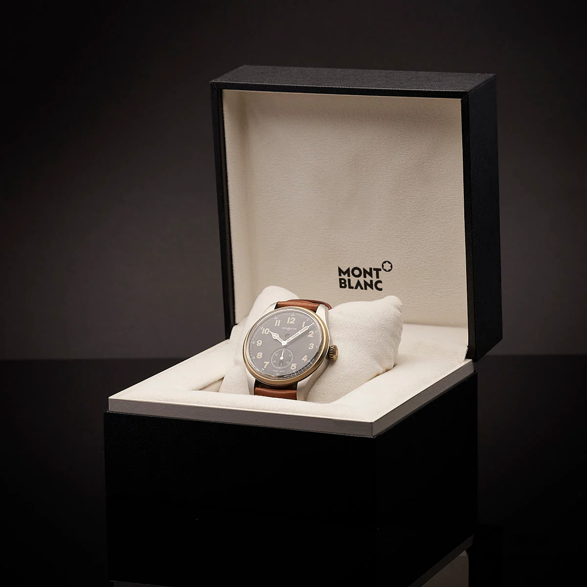 Montblanc 1858 Automatic Dual Time Bronze Stainless Steel 44mm Watch ID 116479 - Image 6