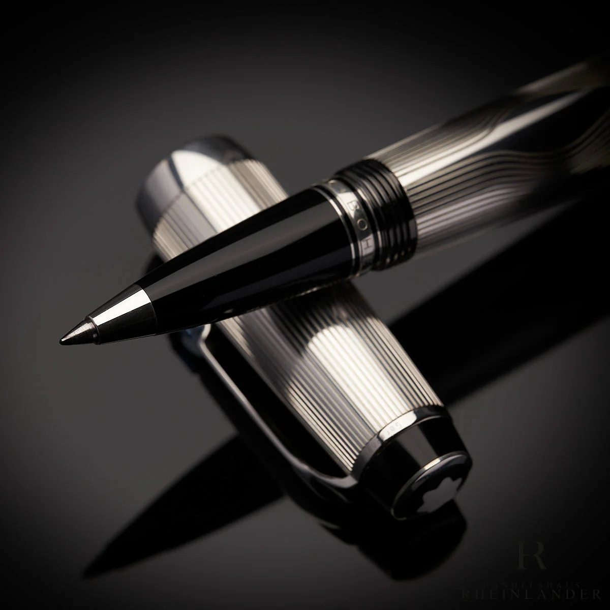 Montblanc Boheme Arabesque Azur 925er Sterling Silber Rollerball ID 103050 - Image 5