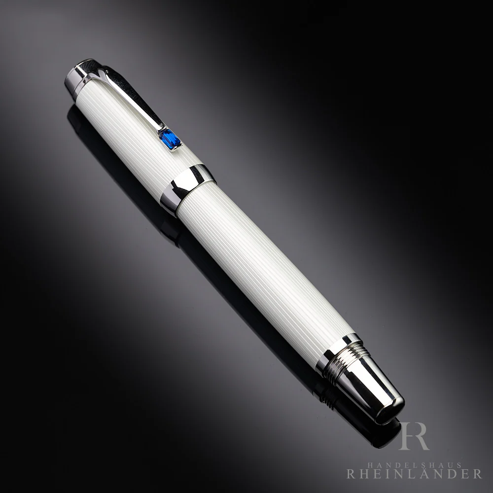 Montblanc Boheme Blanche Blue Line Rollerball Fineliner Guilloche ID 111344 OVP - Image 2