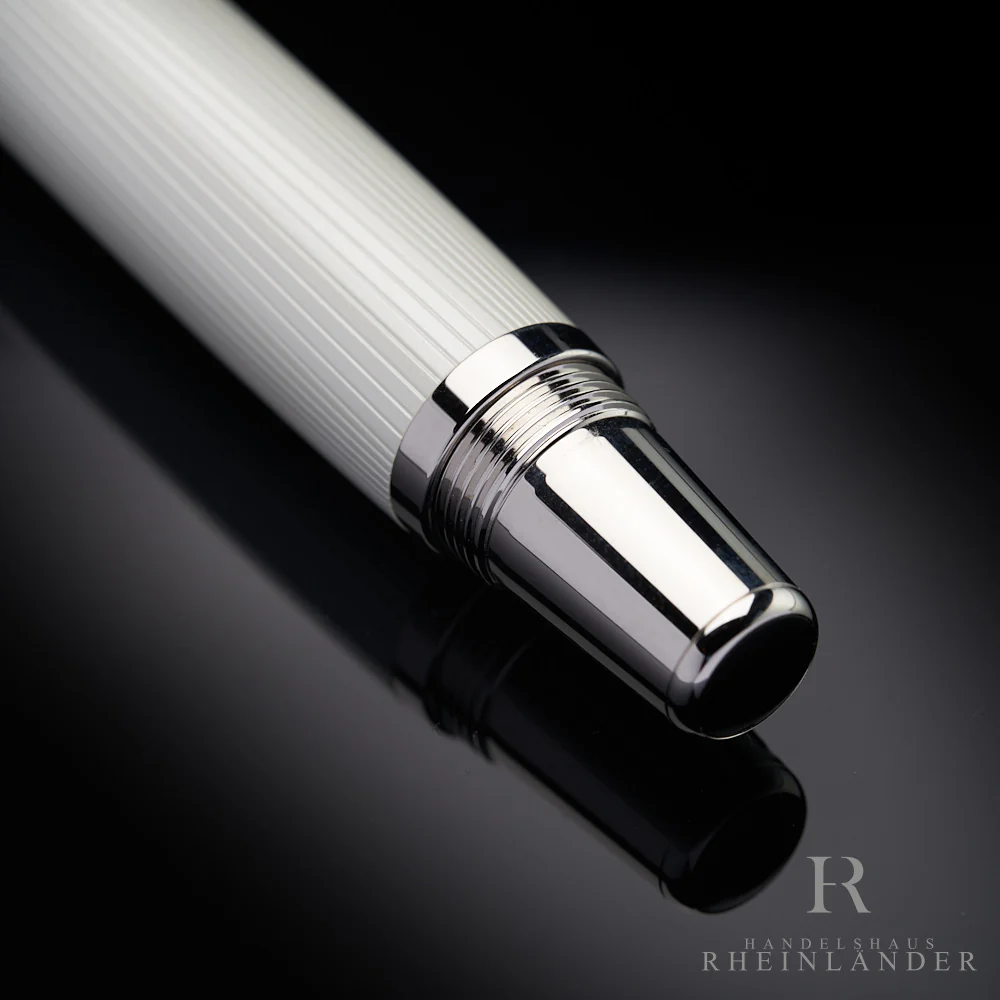 Montblanc Boheme Blanche Blue Line Rollerball Fineliner Guilloche ID 111344 OVP - Image 3