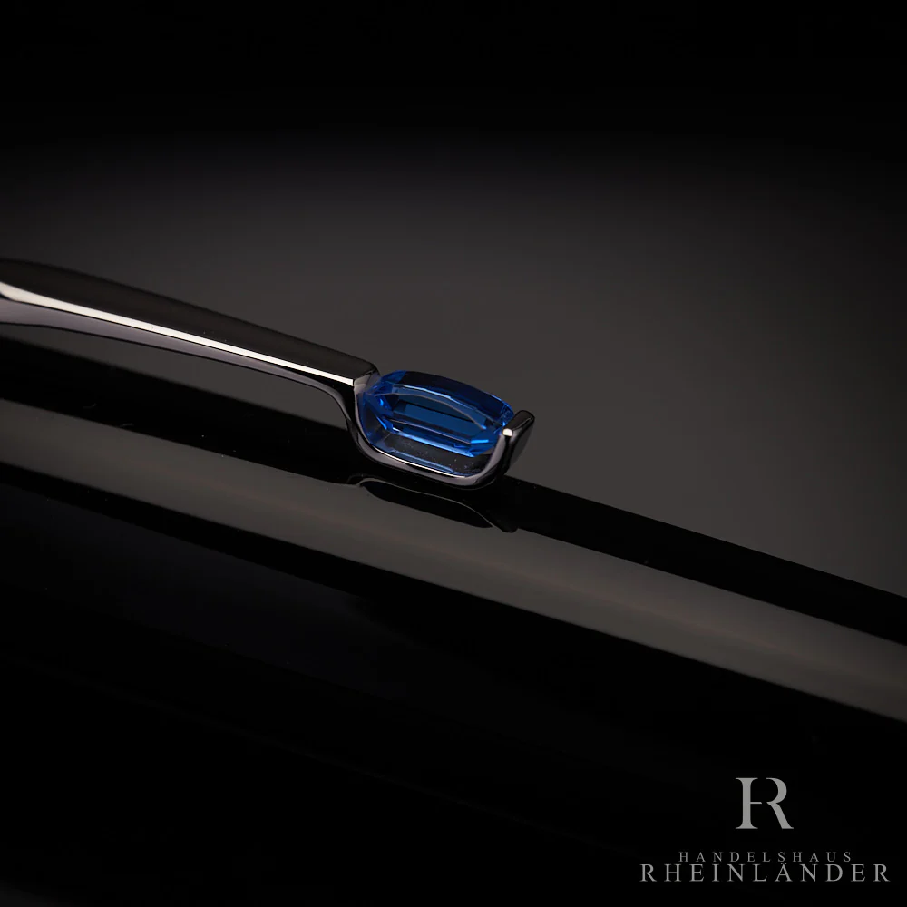 Montblanc Boheme Bleu Platinum Line Drehbleistift Edelharz Schwarz ID 05797 OVP - Image 5