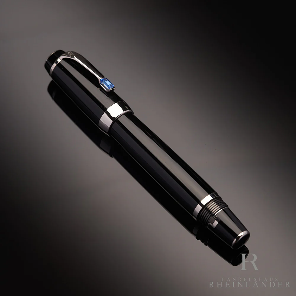 Montblanc Boheme Bleu Platinum Line Füllfederhalter ID 5778 Modell 25130 mit OVP - Image 2