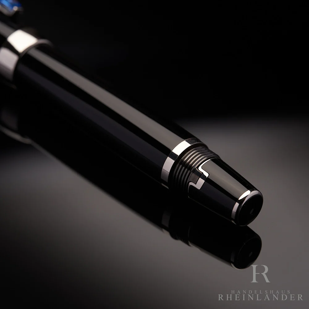 Montblanc Boheme Bleu Platinum Line Füllfederhalter ID 5778 Modell 25130 mit OVP - Image 3