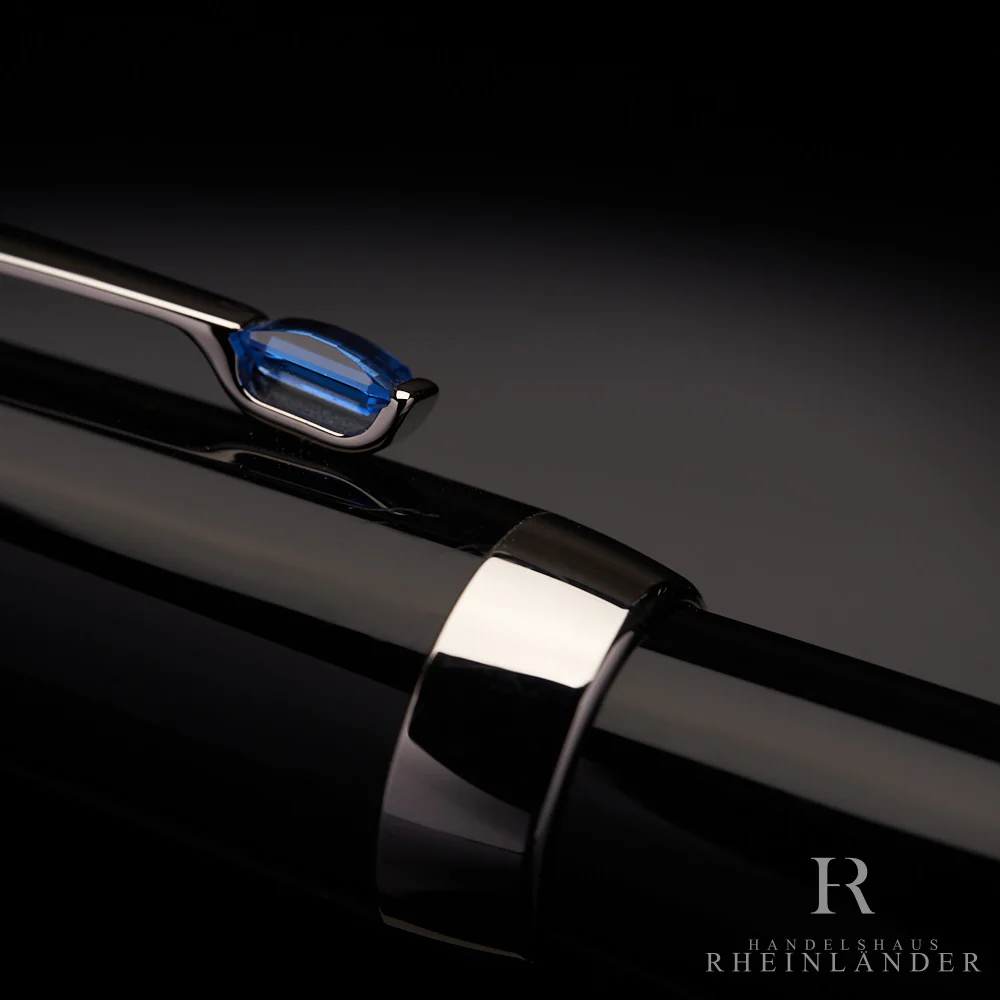 Montblanc Boheme Bleu Platinum Line Füllfederhalter ID 5778 Modell 25130 mit OVP - Image 5