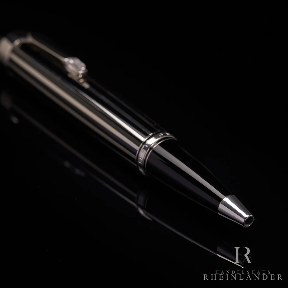 Montblanc Boheme Crystal Platinum Plated Line Kugelschreiber Ballpoint ID 07517 - Image 4