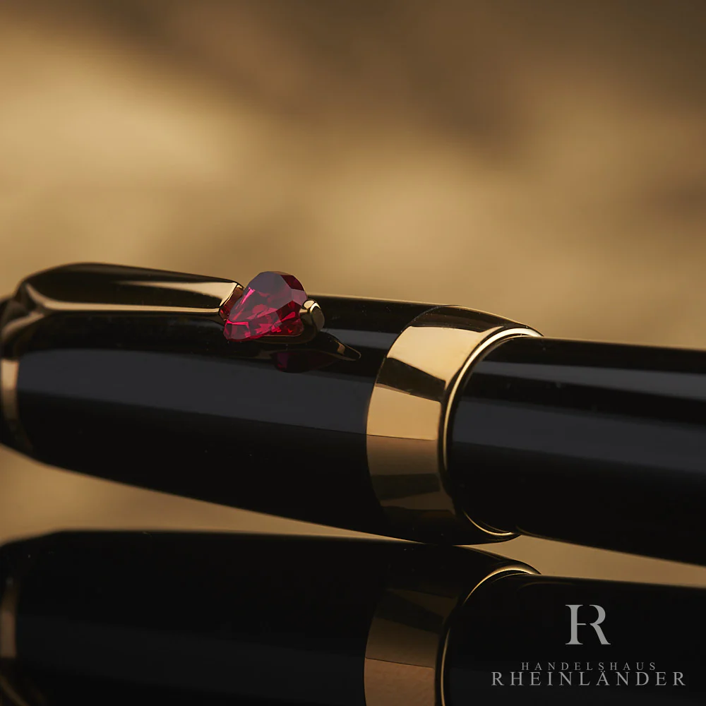 Montblanc Boheme Je Taime Black Resin Fountain Pen Füllfederhalter 25472 ID - Image 3