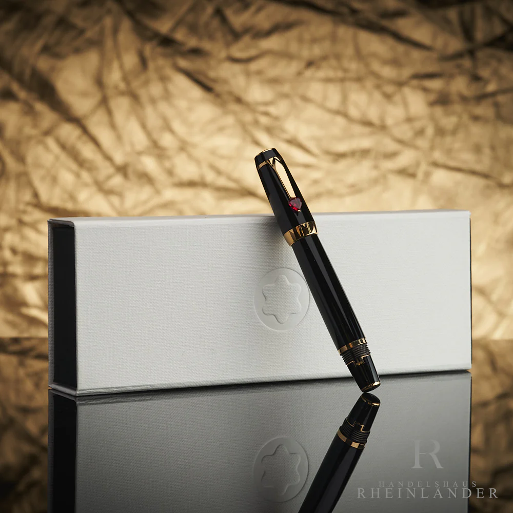 Montblanc Boheme Je Taime Black Resin Fountain Pen Füllfederhalter 25472 ID - Image 5