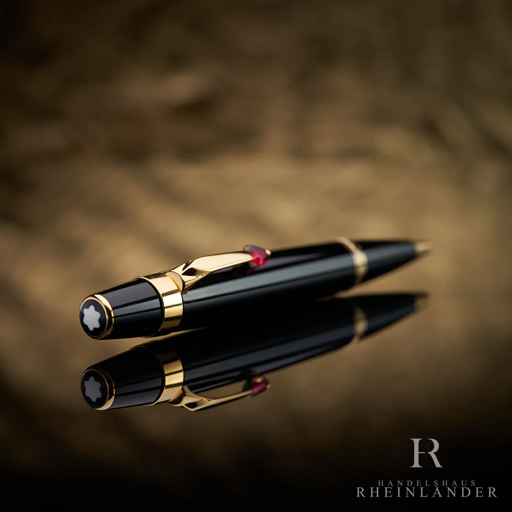 Montblanc Boheme Je T´aime Black Resin Ballpoint Pen Kugelschreiber ID 25471 OVP - Image 2
