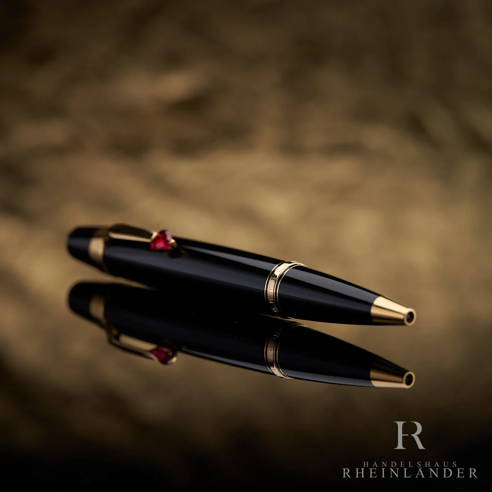 Montblanc Boheme Je T´aime Black Resin Ballpoint Pen Kugelschreiber ID 25471 OVP - Image 3