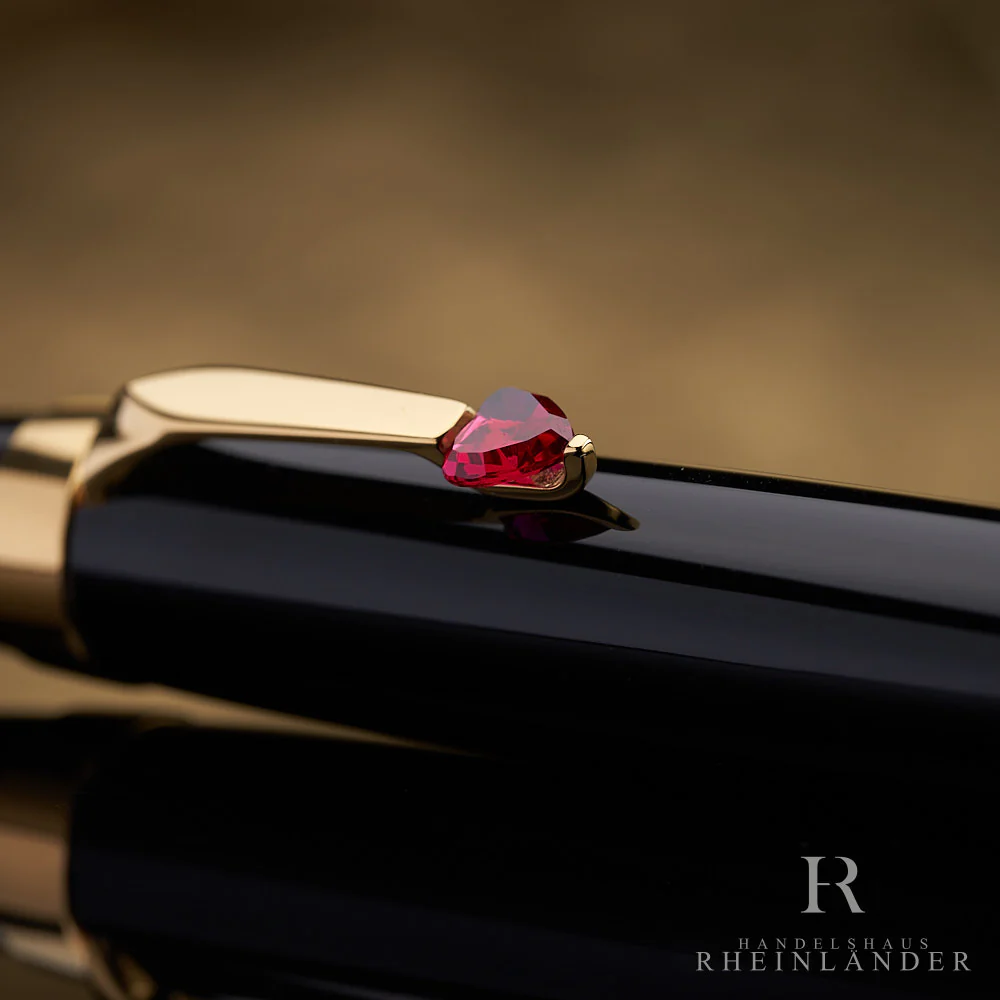 Montblanc Boheme Je T´aime Black Resin Ballpoint Pen Kugelschreiber ID 25471 OVP - Image 4