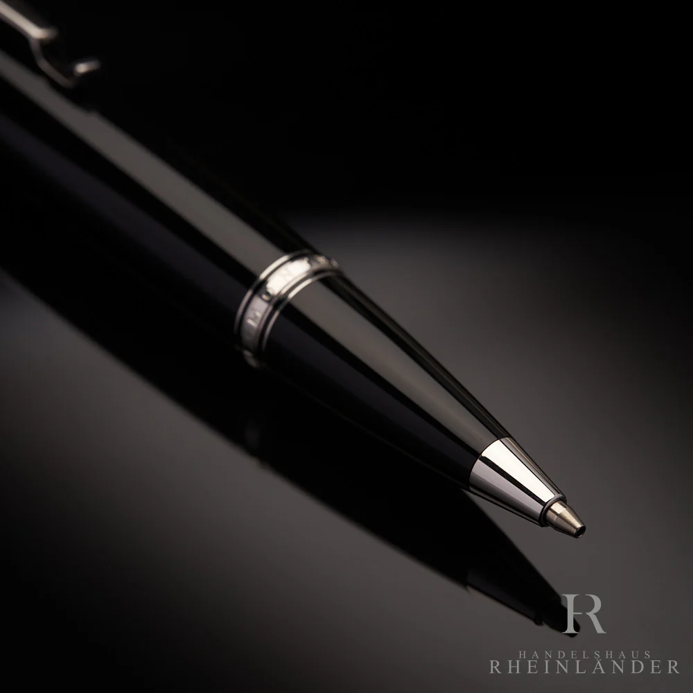 Montblanc Boheme Noir Platinum Line Drehbleistift Resin Schwarz ID 05099 OVP - Image 3