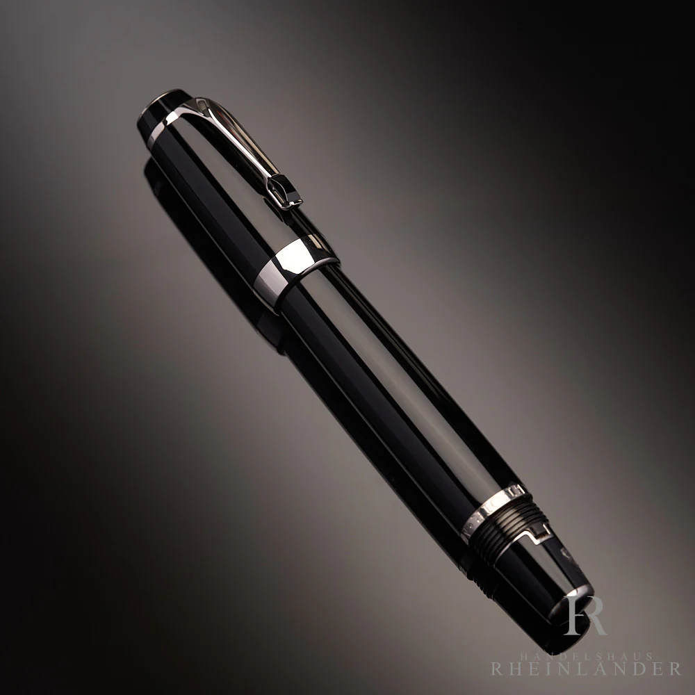 Montblanc Boheme Noir Platinum Line Füllfederhalter ID 5049 Modell 25110 mit OVP - Image 2
