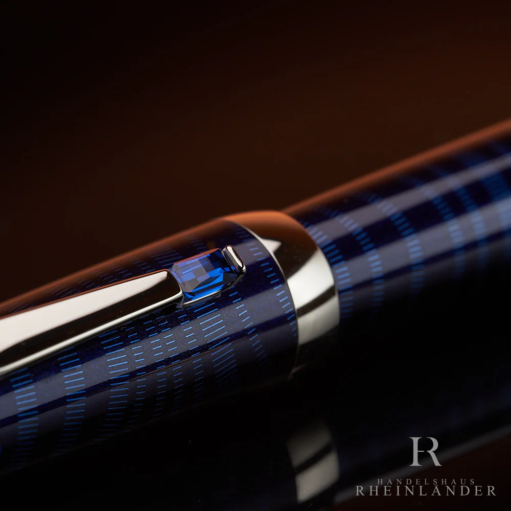 Montblanc Boheme Paso Doble Bleu Line Lacquer Rollerball Fineliner ID 104920 OVP - Image 5