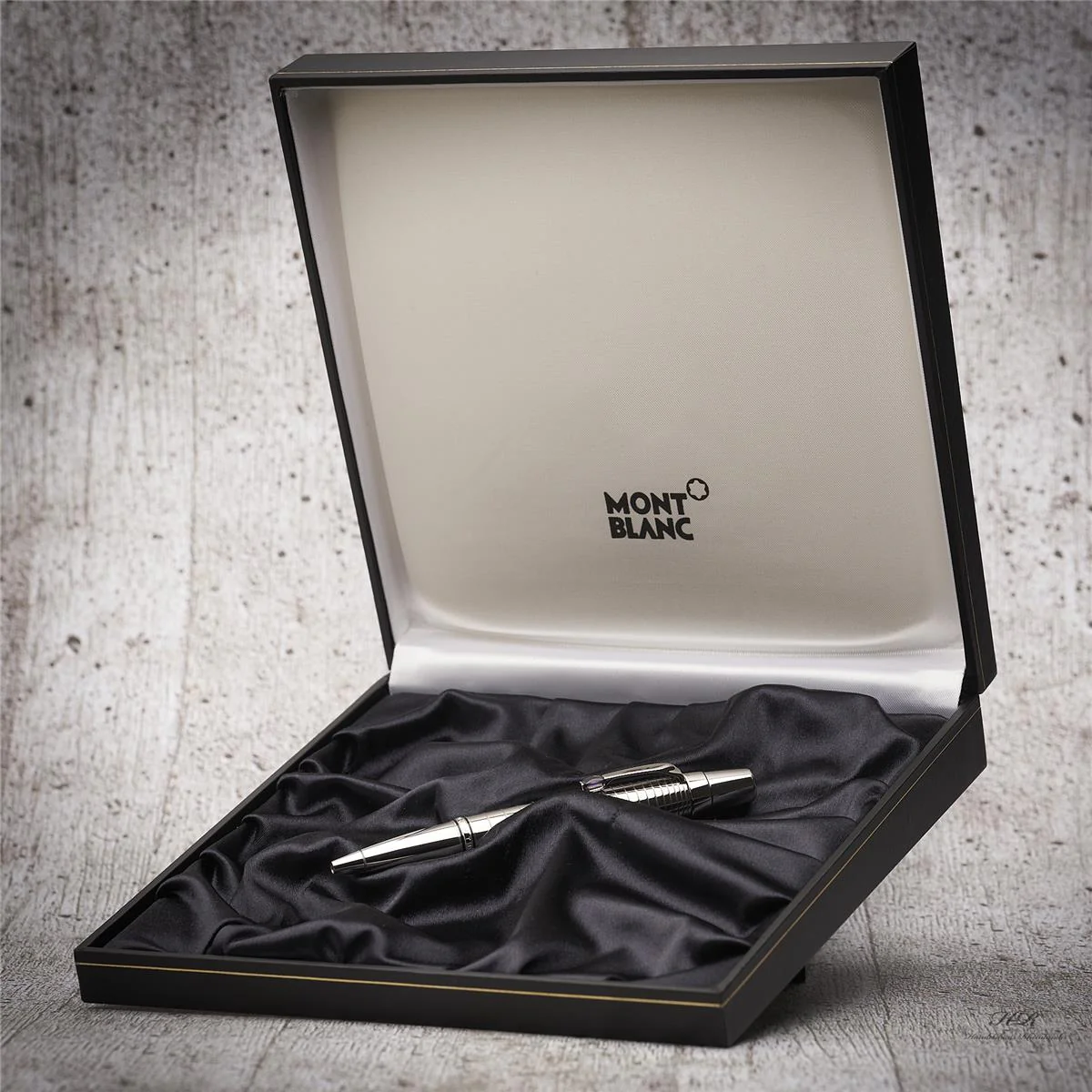 Montblanc Boheme Platinum Plated Radial Steel Amethyst Kugelschreiber 25292 OVP - Image 2