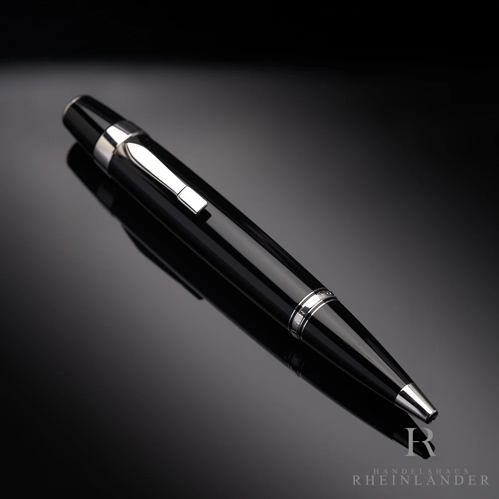 Montblanc Boheme Platinum Line Kugelschreiber Ballpoint Pen Resin Black OVP - Image 2