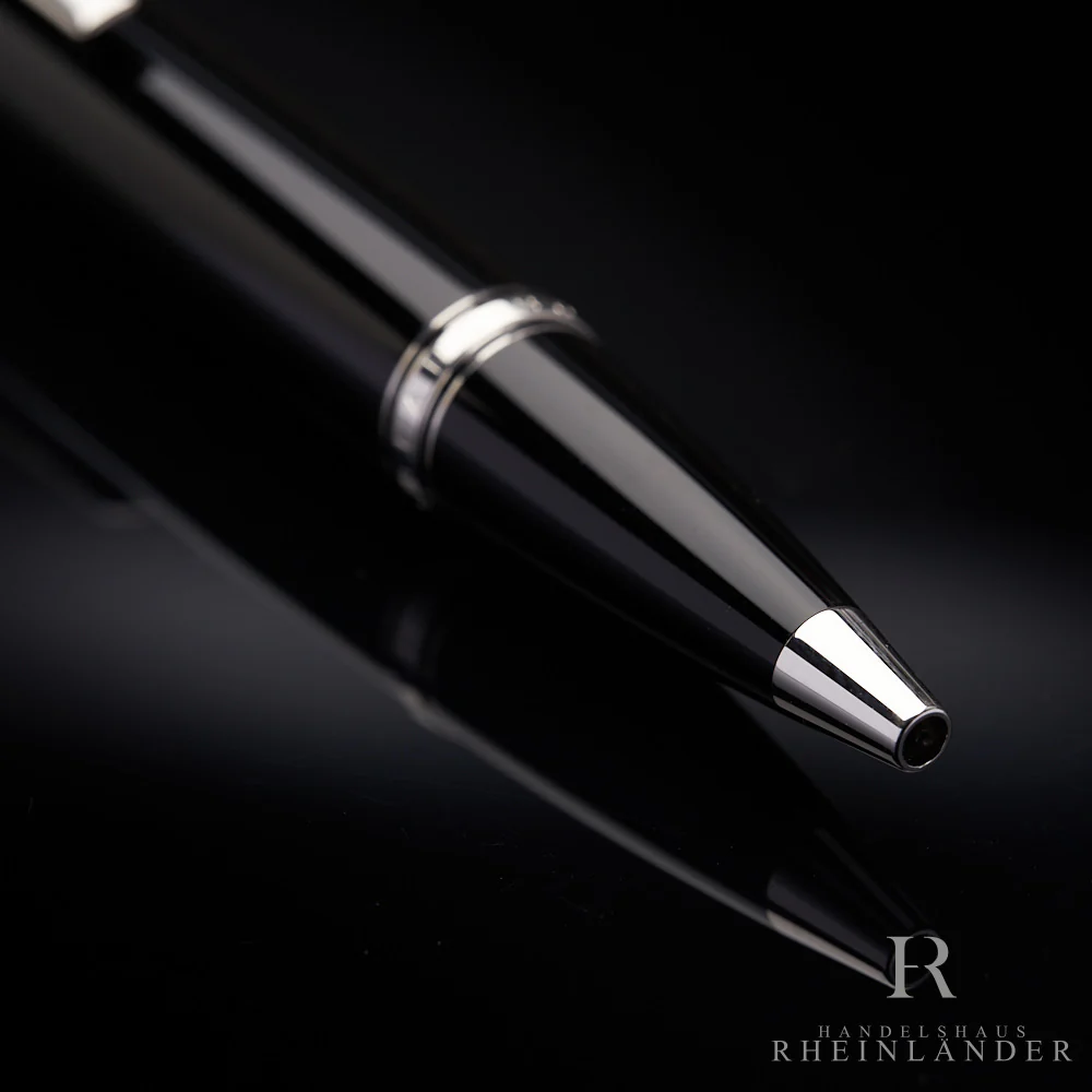 Montblanc Boheme Platinum Line Kugelschreiber Ballpoint Pen Resin Black OVP - Image 3