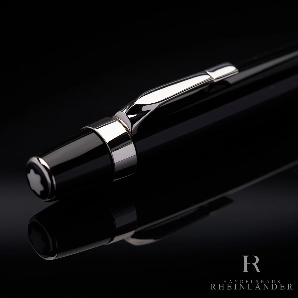 Montblanc Boheme Platinum Line Kugelschreiber Ballpoint Pen Resin Black OVP - Image 4