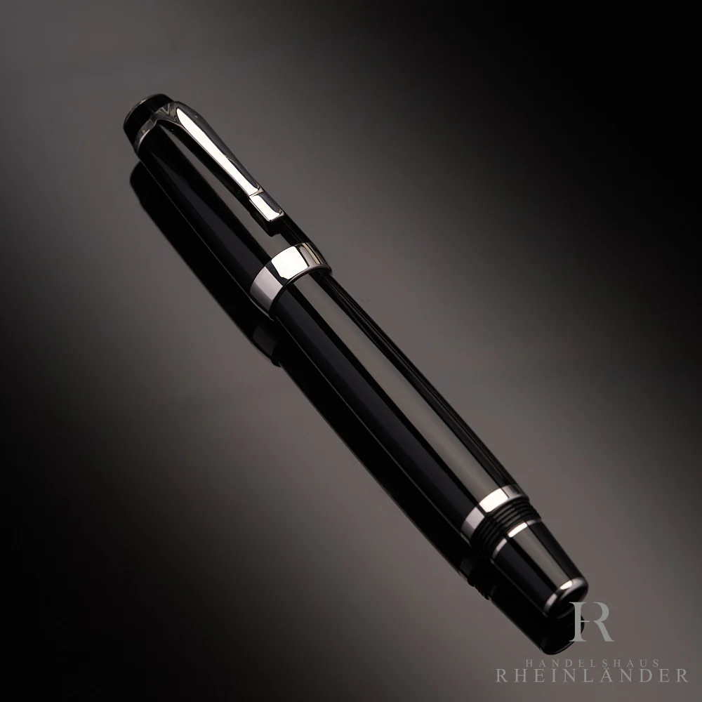 Montblanc Boheme Platinum Line Rollerball Resin Schwarz Modell 25350 ID 6349 OVP - Image 2