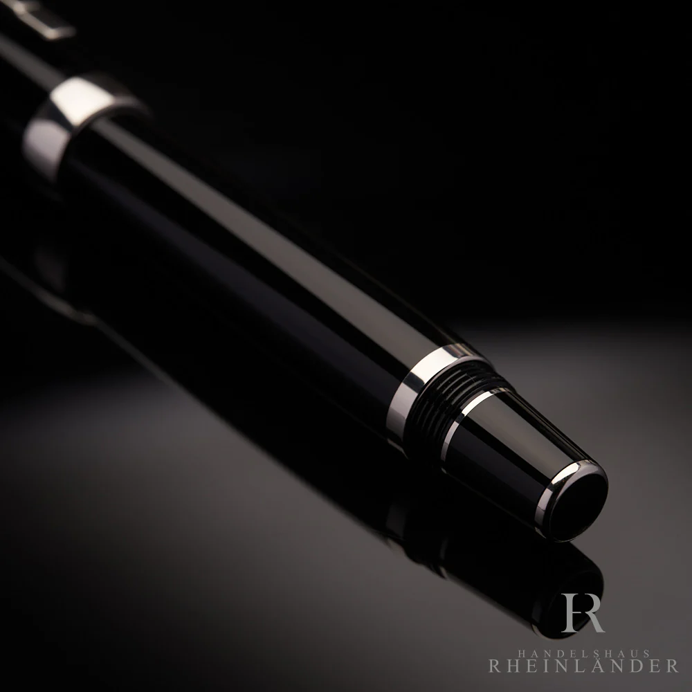 Montblanc Boheme Platinum Line Rollerball Resin Schwarz Modell 25350 ID 6349 OVP - Image 3