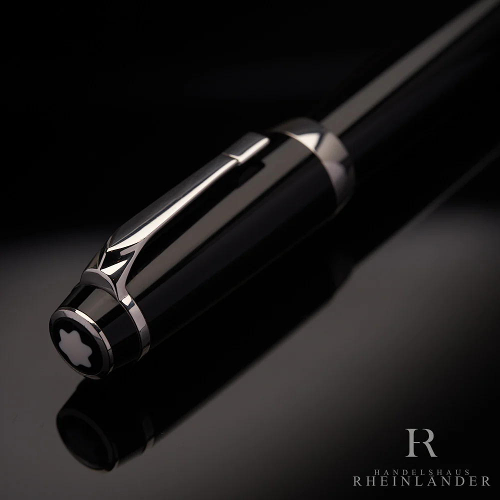 Montblanc Boheme Platinum Line Rollerball Resin Schwarz Modell 25350 ID 6349 OVP - Image 4