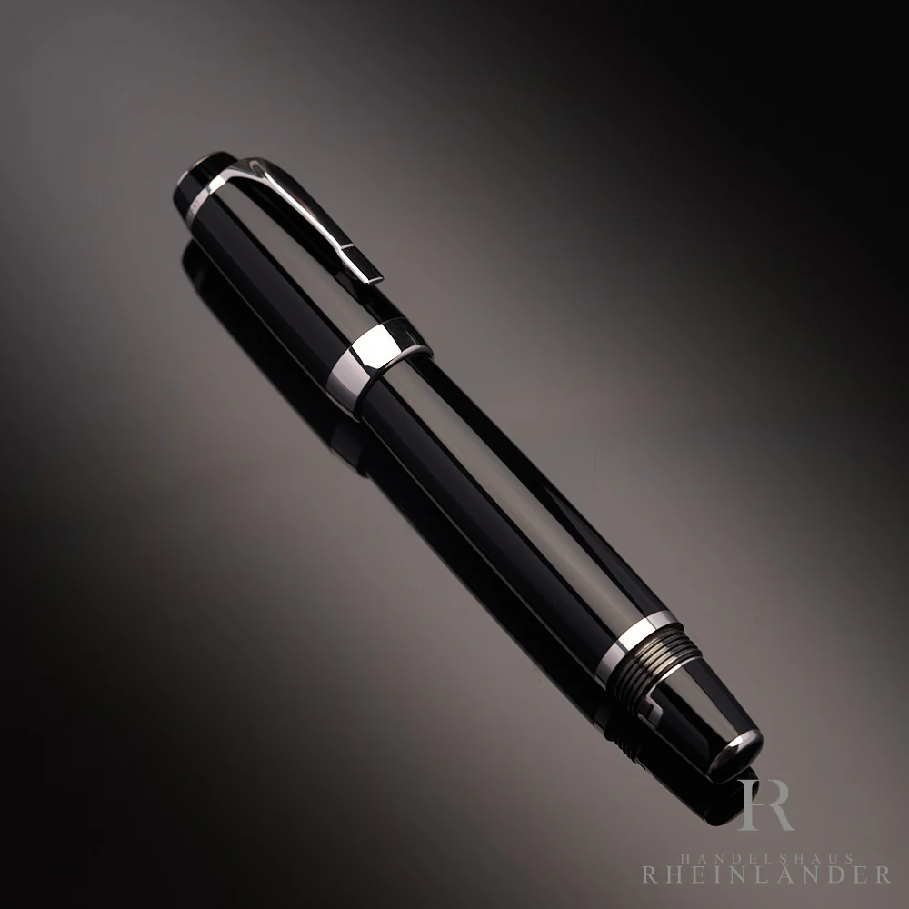Montblanc Boheme Platinum Line Füllfederhalter Edelharz Schwarz ID 06318 OVP - Image 2