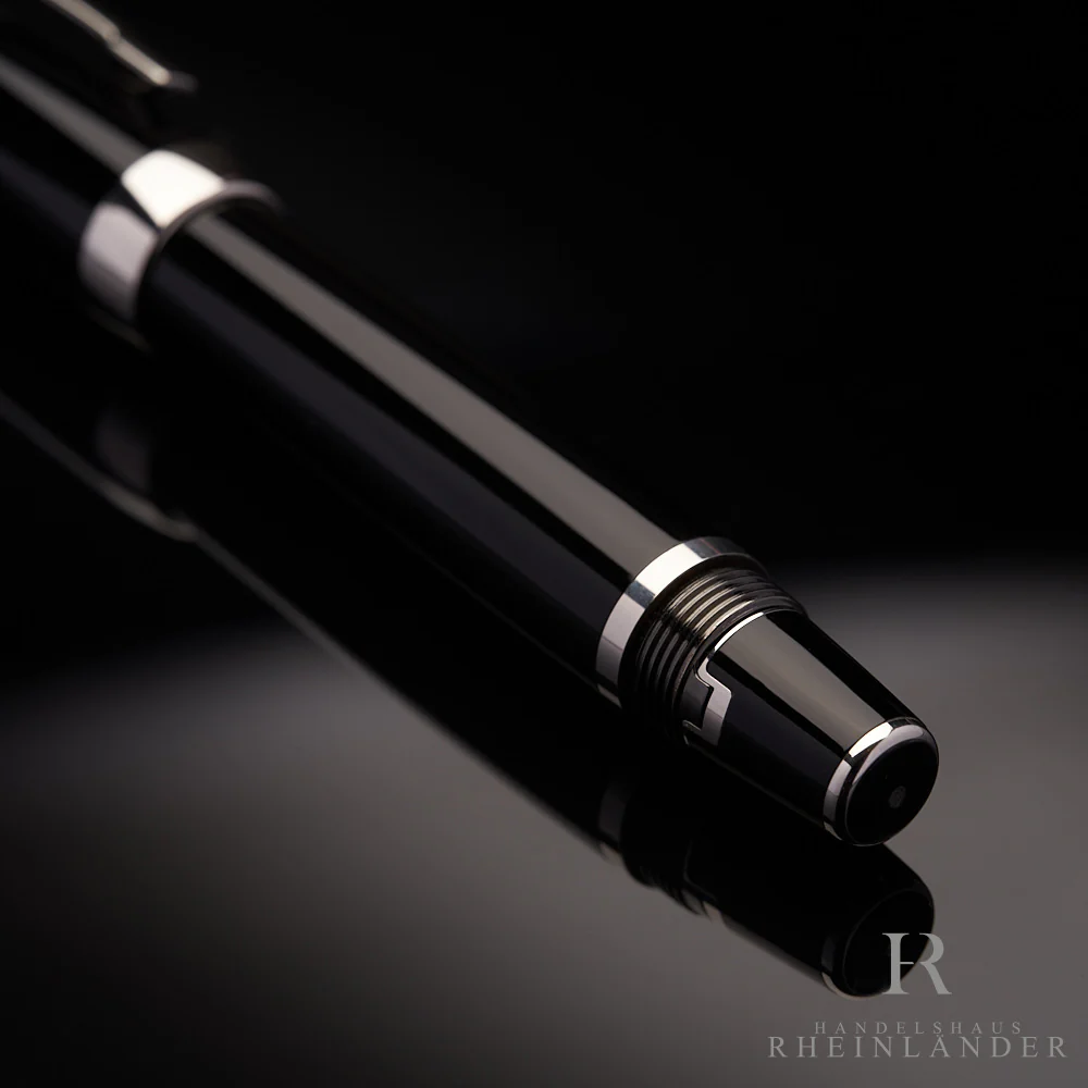 Montblanc Boheme Platinum Line Füllfederhalter Edelharz Schwarz ID 06318 OVP - Image 3