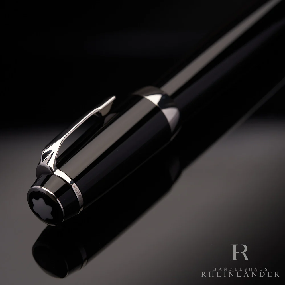 Montblanc Boheme Platinum Line Füllfederhalter Edelharz Schwarz ID 06318 OVP - Image 4
