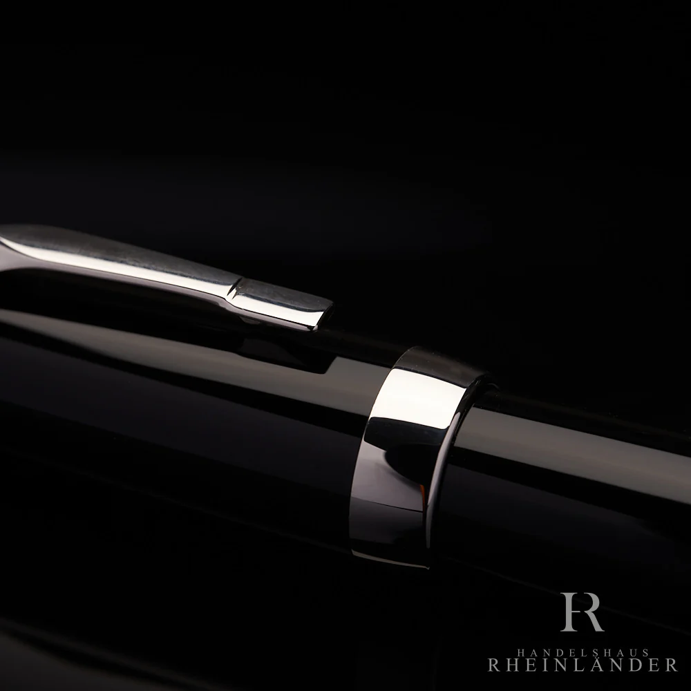 Montblanc Boheme Platinum Line Füllfederhalter Edelharz Schwarz ID 06318 OVP - Image 5