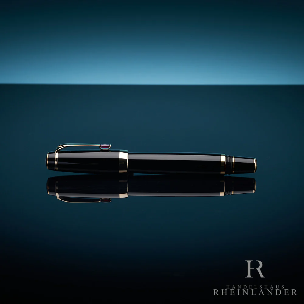 Montblanc Boheme Rouge Gold Line Rollerball Fineliner Black Resin ID 25300 OVP - Image 5