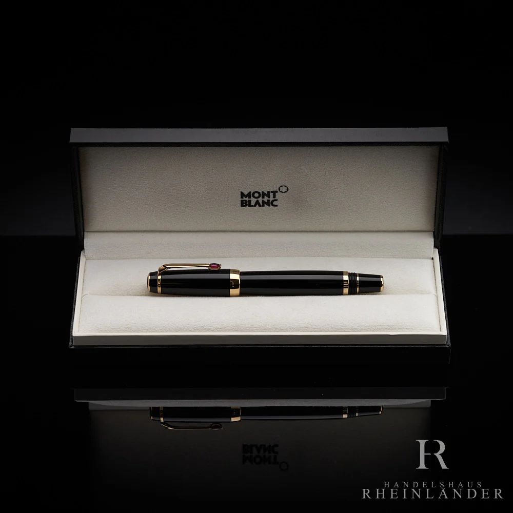 Montblanc Boheme Rouge Midsize Gold Fountain Pen Füllfederhalter ID 25101 OVP