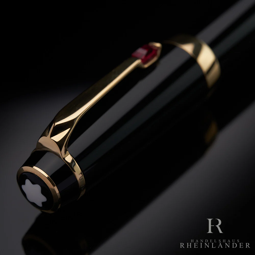 Montblanc Boheme Rouge Midsize Gold Fountain Pen Füllfederhalter ID 25101 OVP - Image 4