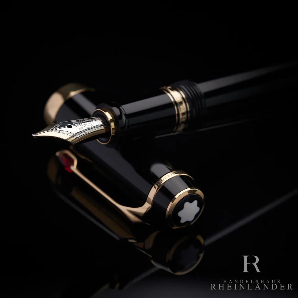 Montblanc Boheme Rouge Midsize Gold Fountain Pen Füllfederhalter ID 25101 OVP - Image 6