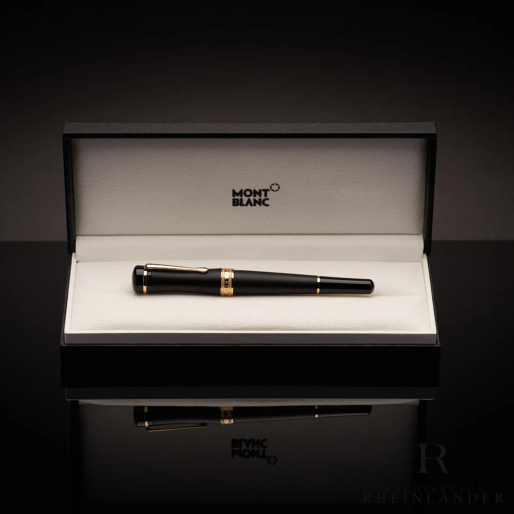 Montblanc Bonheur Nuit Black Resin Gold Fountain Pen Füllfederhalter ID 117473 - Image 6