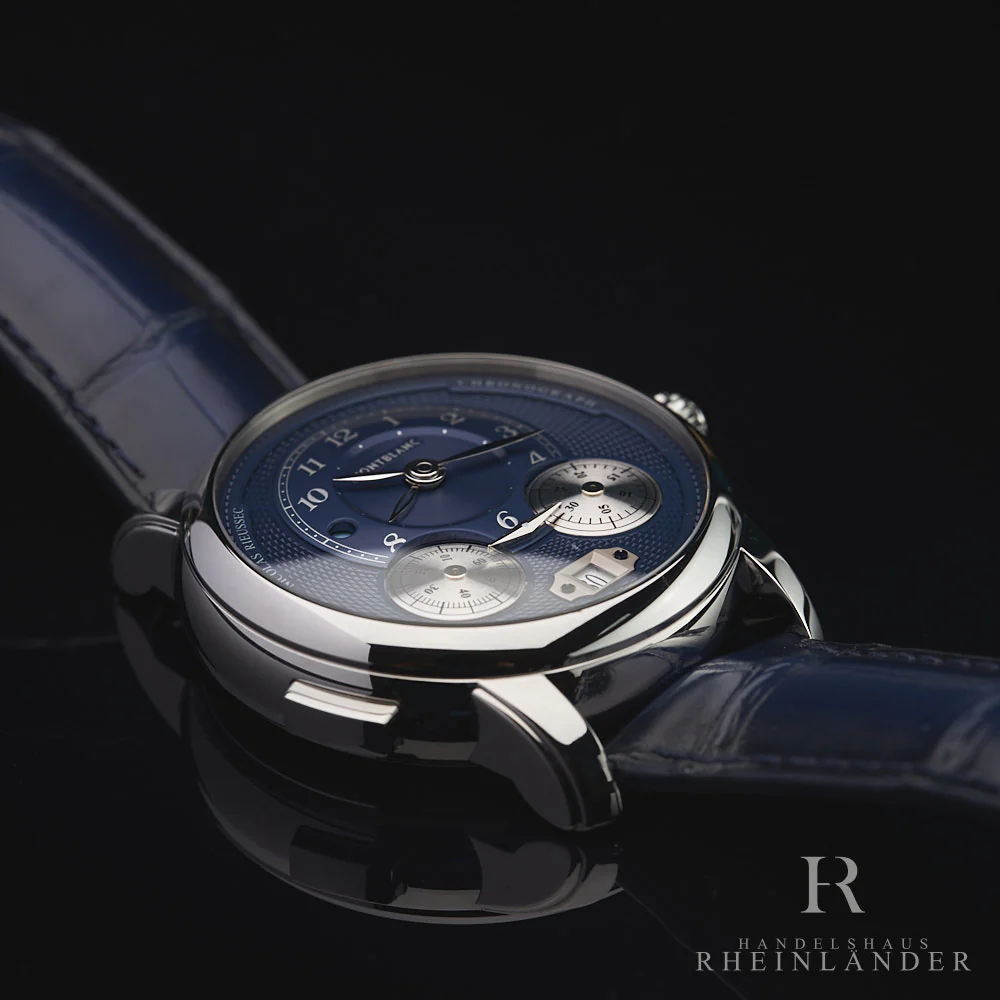 Montblanc Star Legacy Nicolas Rieussec Chronograph Blue Dial ID 126098 - Image 6