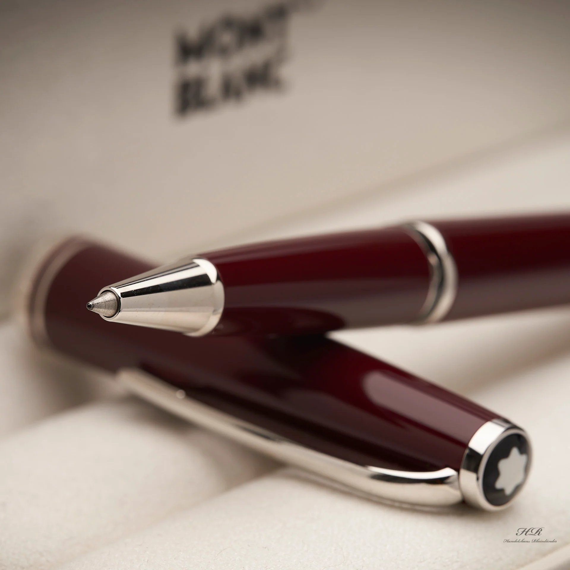 Montblanc CRUISE COLLECTION BORDEAUX PLATINUM LINE Roller Ball ID 113041 OVP - Image 5