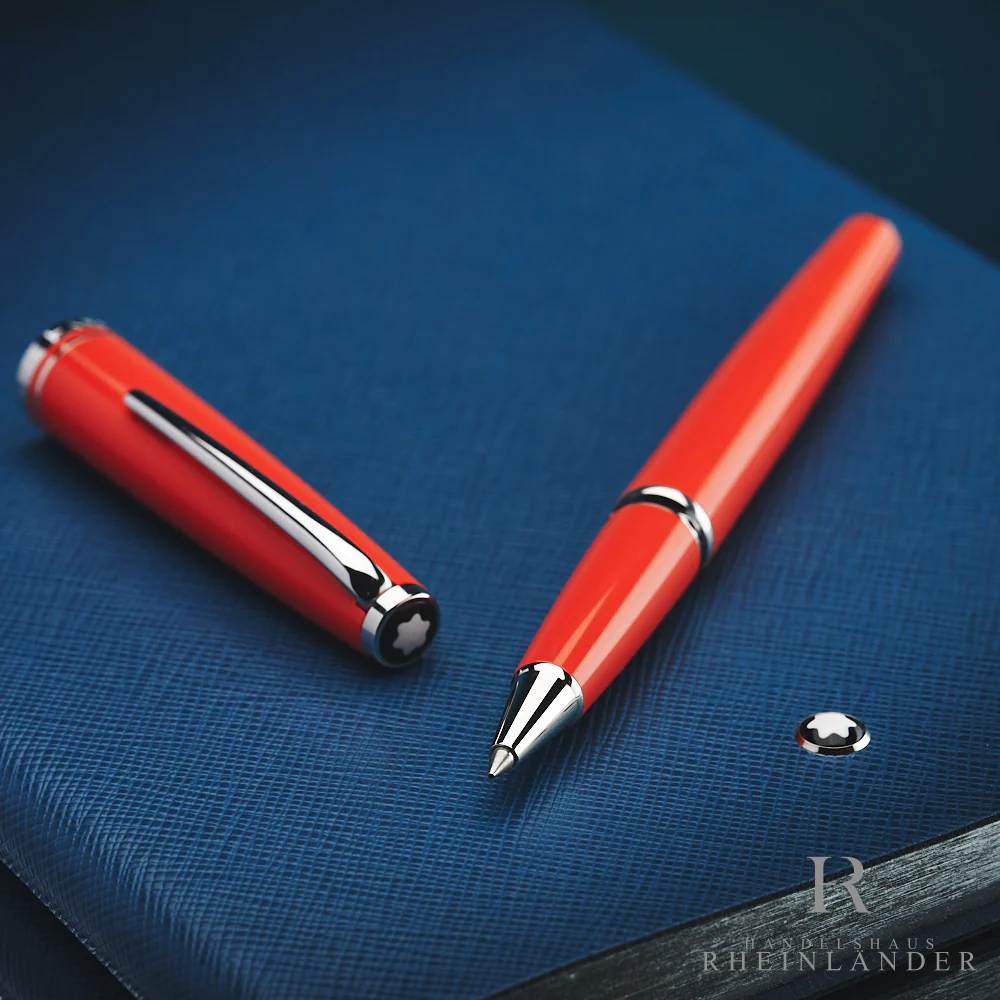 Montblanc Cruise Collection Resin Platinum Line Coral Rollerball ID 111827 OVP - Image 5