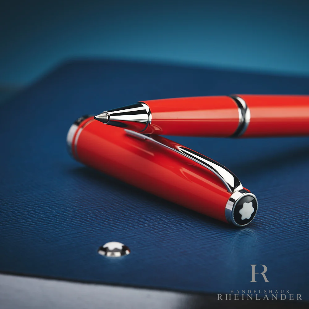 Montblanc Cruise Collection Resin Platinum Line Coral Rollerball ID 111827 OVP - Image 6