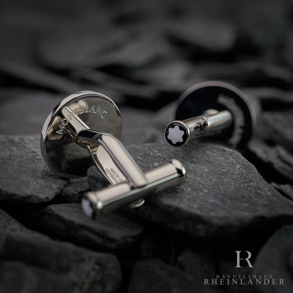 Montblanc Cufflinks Around the World in 80 Days Steel Spade ID 128386 - Image 2