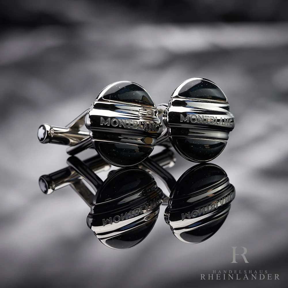 Montblanc Mens Jewellery Contemporary Collection Cufflinks Bicolor Steel 109775
