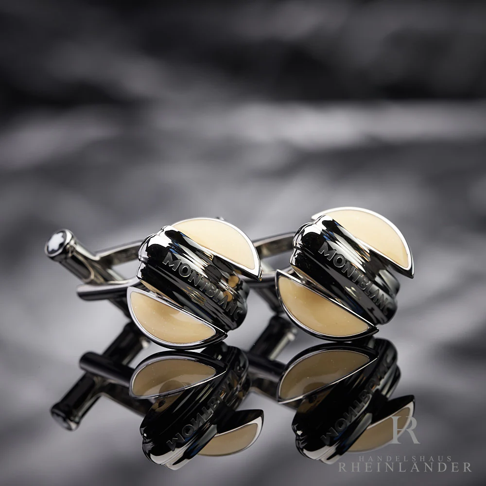 Montblanc Mens Jewellery Contemporary Collection Cufflinks Bicolor Steel 109775 - Image 3