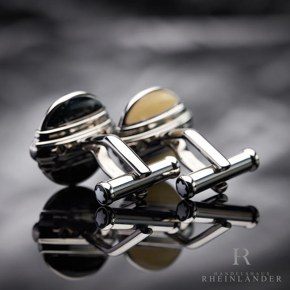 Montblanc Mens Jewellery Contemporary Collection Cufflinks Bicolor Steel 109775 - Image 4