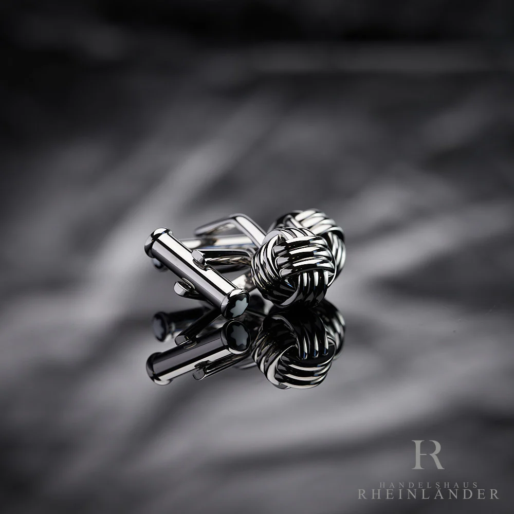 Montblanc Mens Accessories Sartorial Cufflinks Stainless Steel Knot 118611 - Image 2