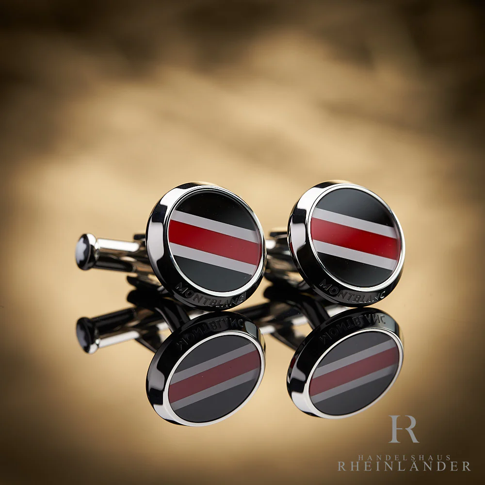 Montblanc Mens Accessories Urban Spirit Cufflinks Stainless Steel Resin 118596