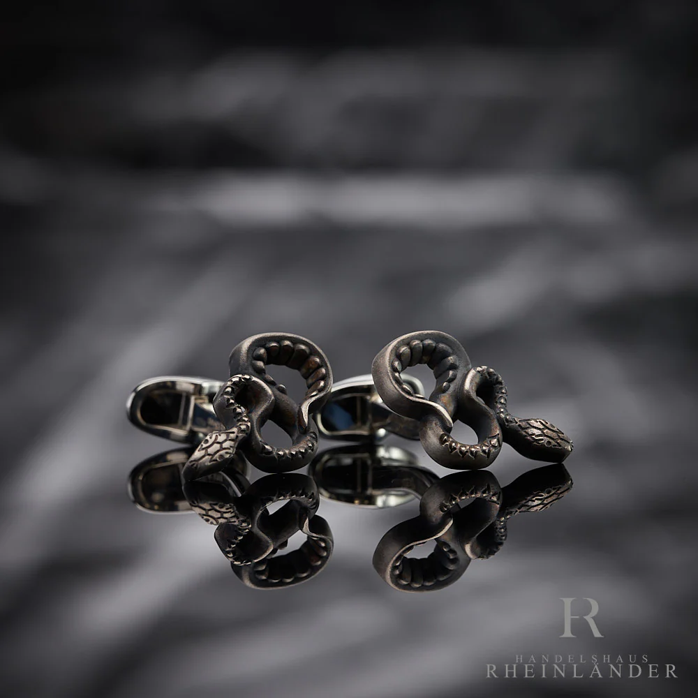 Montblanc Mens Accessories Cufflinks Zodiac The Snake 925 Silver 128339